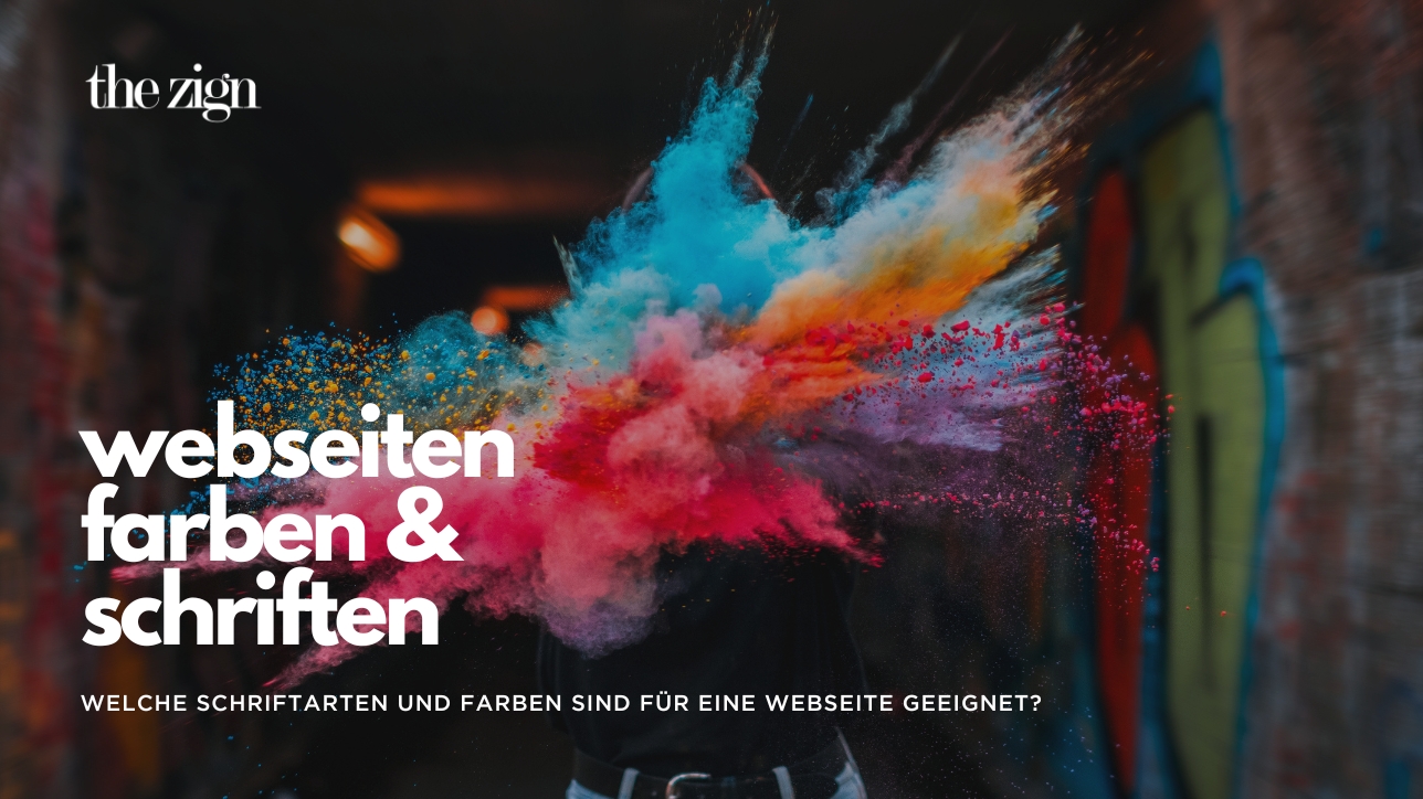 Webseiten Farben und Schriften