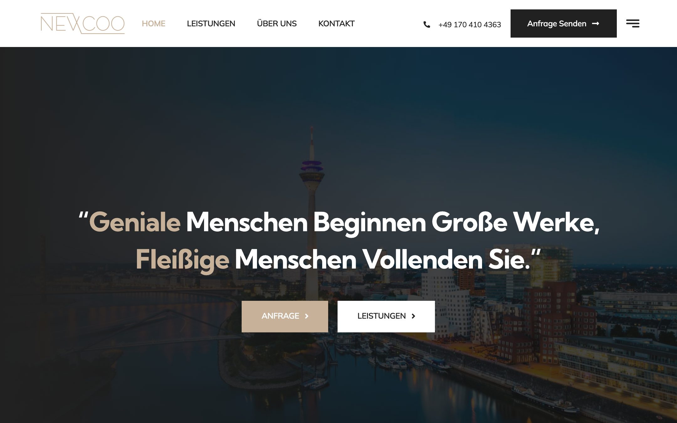 Website von Newcoo GmbH