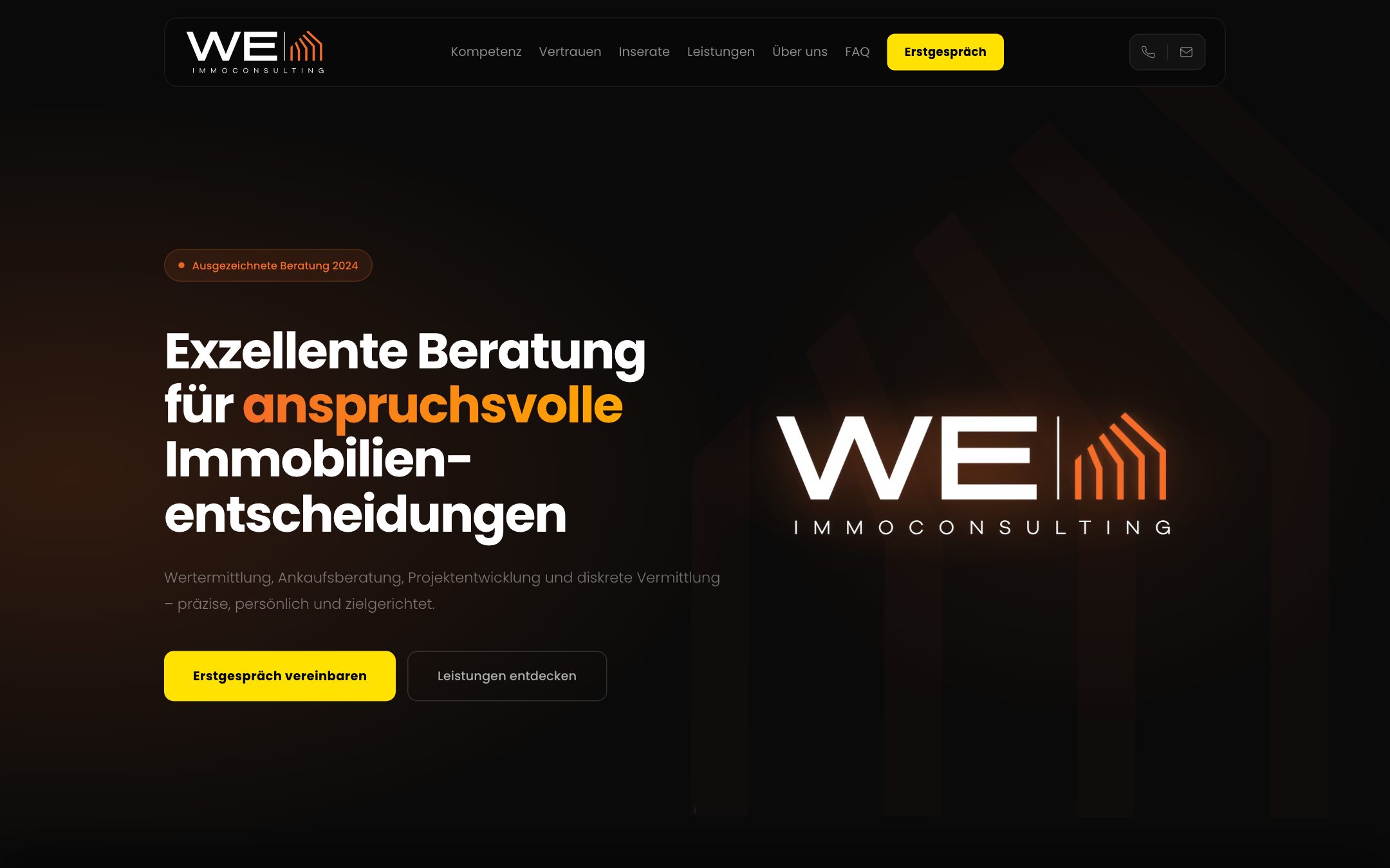 Website von WE Immoconsulting