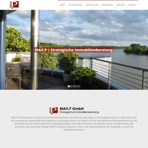 the zign Referenz MAX.P GmbH web